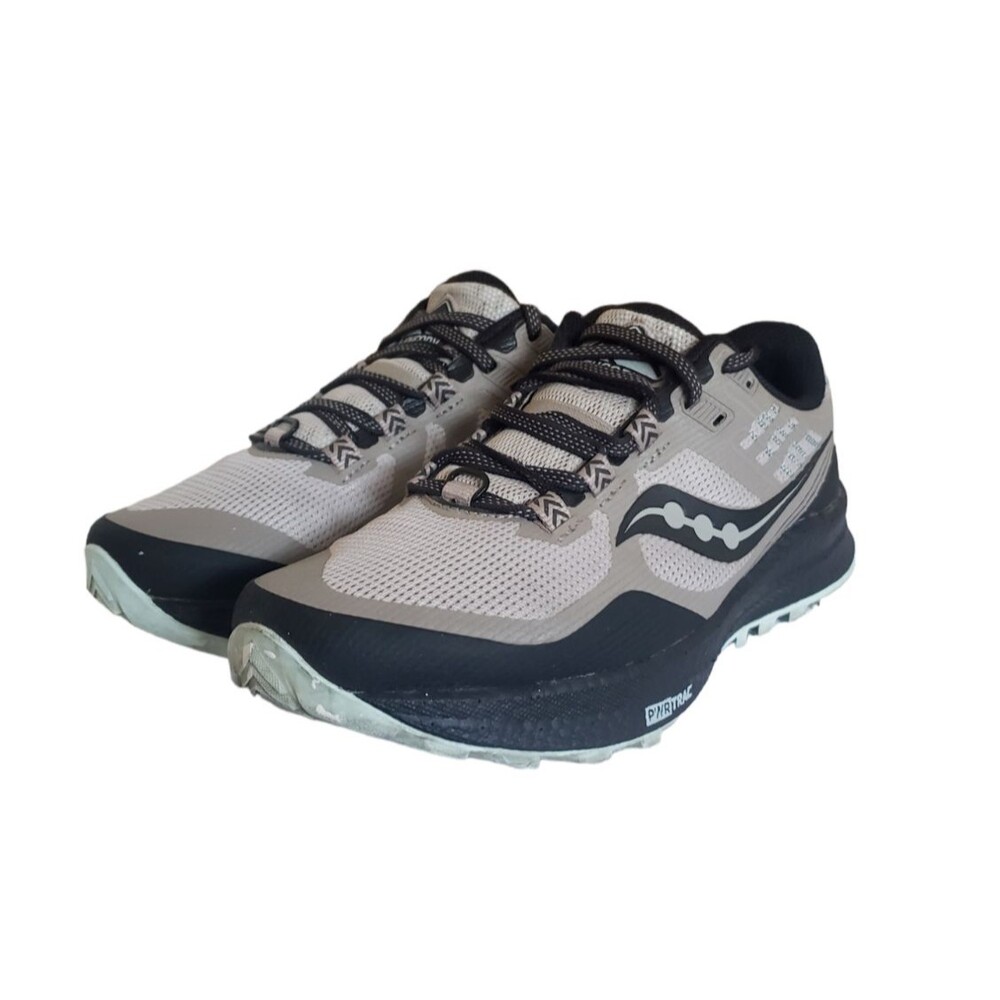 Saucony Xodus 10 Trail Running Shoes S10555-35 Moonrock Black Women's Size 7